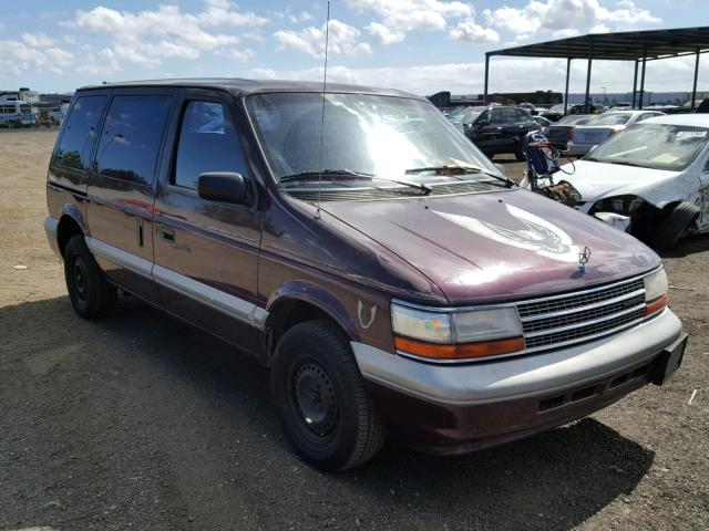 2P4GH25K2RR518770 - 1994 PLYMOUTH VOYAGER MAROON photo 1