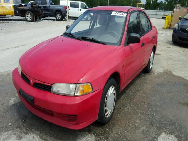 JA3AY26C2YU025124 - 2000 MITSUBISHI MIRAGE DE RED photo 2