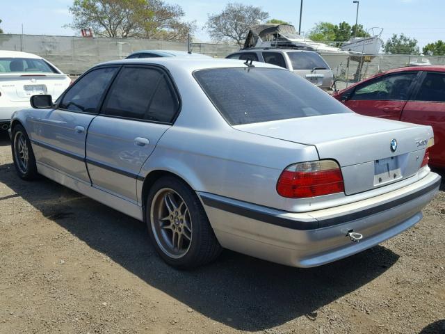 WBAGG83471DN83438 - 2001 BMW 740 I AUTO SILVER photo 3