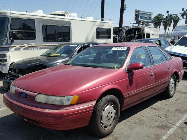 1FALP524XSG264350 - 1995 FORD TAURUS GL BURGUNDY photo 2