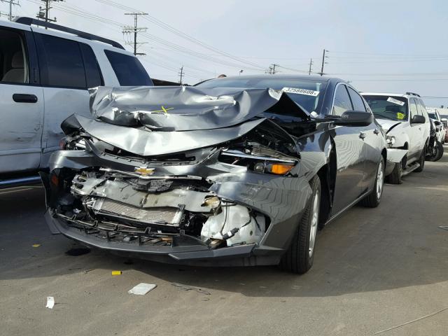 1G1ZB5ST6HF233744 - 2017 CHEVROLET MALIBU LS GRAY photo 2