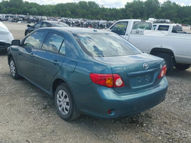 1NXBU4EE0AZ306260 - 2010 TOYOTA COROLLA/S/ GREEN photo 3