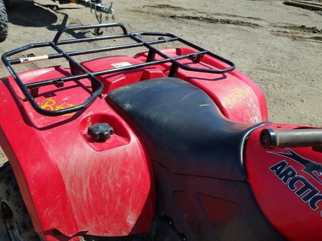 4UF09ATV09T214509 - 2009 ARCTIC CAT 550  RED photo 6