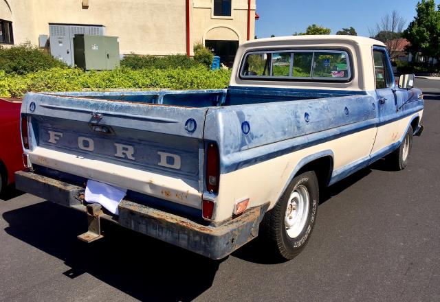 F10YPF30184 - 1969 FORD F100 PU TWO TONE photo 4