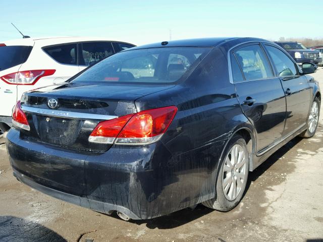 4T1BK3DB0BU390878 - 2011 TOYOTA AVALON BAS BLACK photo 4