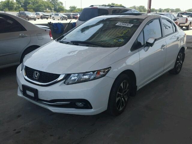 19XFB2F97DE040207 - 2013 HONDA CIVIC WHITE photo 2