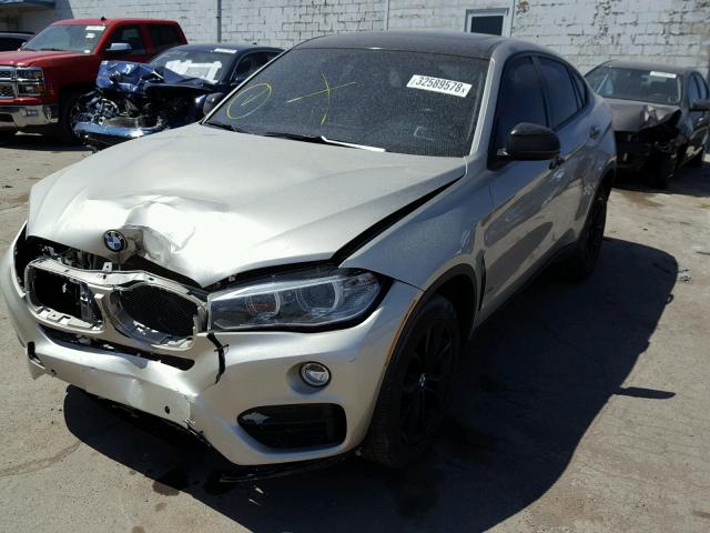 5UXKU2C56F0F95396 - 2015 BMW X6 XDRIVE3 SILVER photo 2