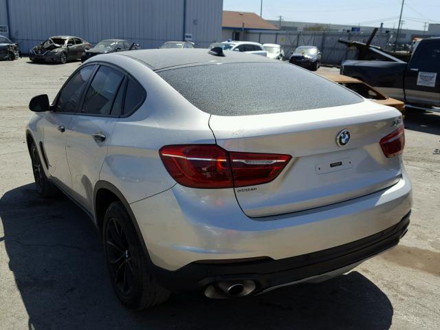 5UXKU2C56F0F95396 - 2015 BMW X6 XDRIVE3 SILVER photo 3