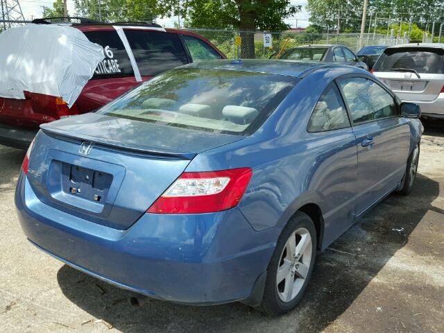 2HGFG12897H507095 - 2007 HONDA CIVIC EX BLUE photo 4