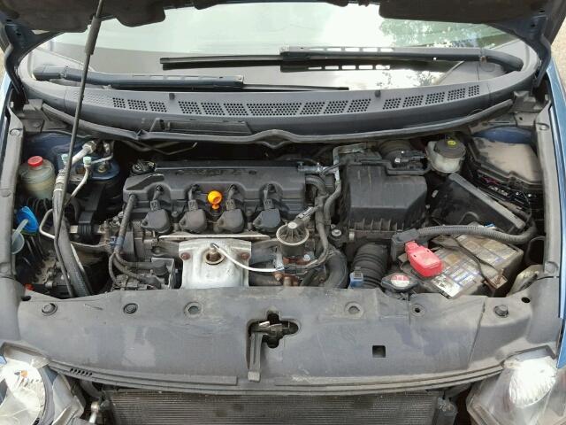 2HGFG12897H507095 - 2007 HONDA CIVIC EX BLUE photo 7