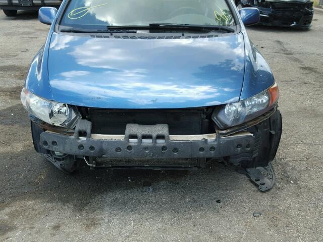 2HGFG12897H507095 - 2007 HONDA CIVIC EX BLUE photo 9