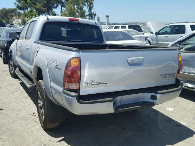 5TEKU72NX6Z273292 - 2006 TOYOTA TACOMA DOU SILVER photo 3