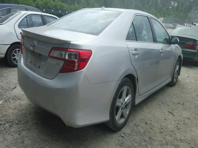 4T1BF1FK9CU583568 - 2012 TOYOTA CAMRY BASE SILVER photo 4