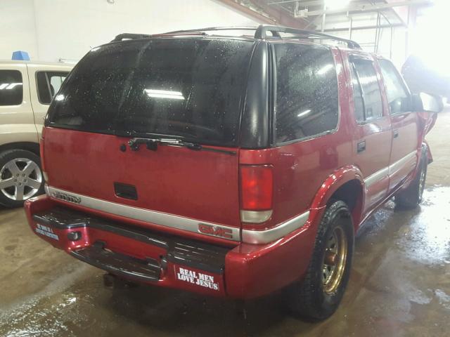 1GKDT13W2Y2351396 - 2000 GMC JIMMY / EN RED photo 4