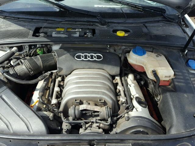 WAULT68E94A011339 - 2004 AUDI A4 3.0 QUA SILVER photo 7