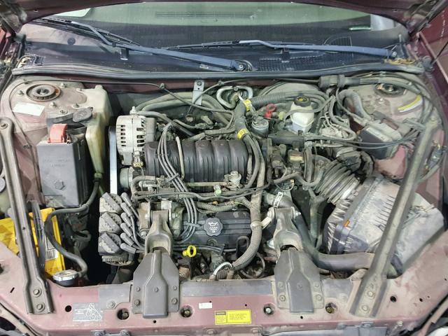 1G2WP52K9YF140935 - 2000 PONTIAC GRAND PRIX MAROON photo 7