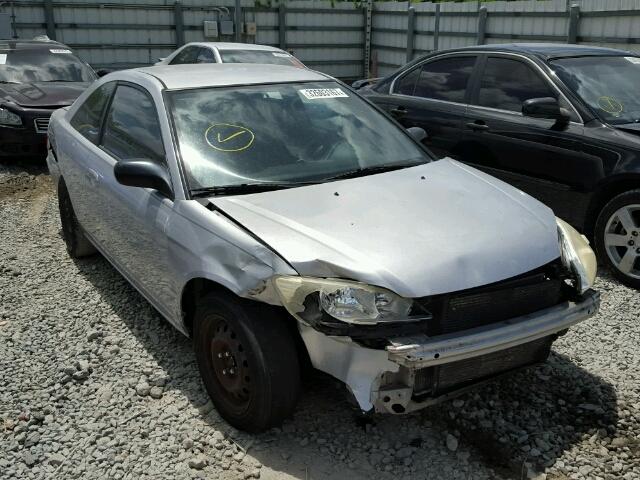 1HGEM22585L075602 - 2005 HONDA CIVIC LX SILVER photo 1