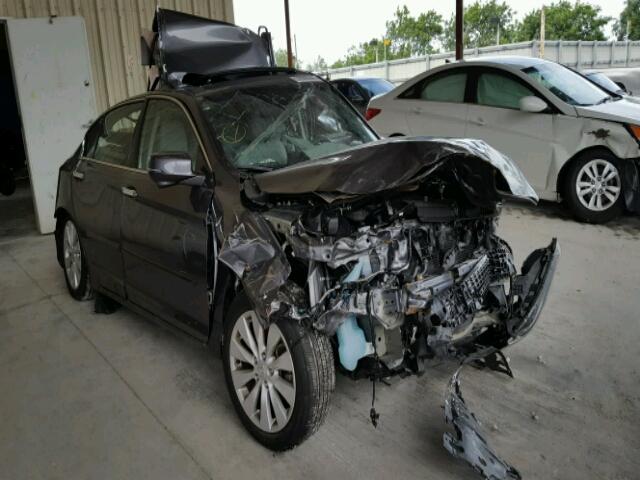 1HGCR3F81DA030241 - 2013 HONDA ACCORD EXL GRAY photo 1