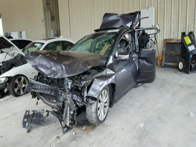 1HGCR3F81DA030241 - 2013 HONDA ACCORD EXL GRAY photo 2