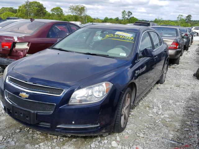 1G1ZF57509F192950 - 2009 CHEVROLET MALIBU HYB BLUE photo 2