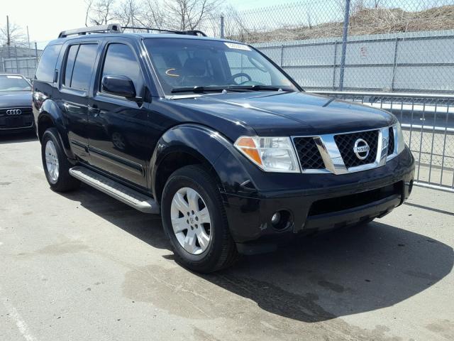 5N1AR18W45C704759 - 2005 NISSAN PATHFINDER BLACK photo 1