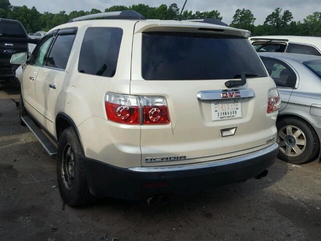 1GKLVMED6AJ130981 - 2010 GMC ACADIA SLT 白色 照片 3