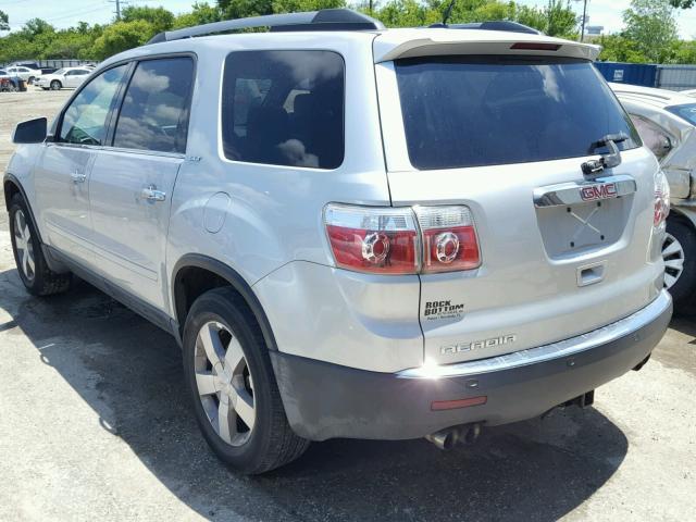 1GKLRMED9AJ242016 - 2010 GMC ACADIA SLT ვერცხლისფერი ფოტო 3