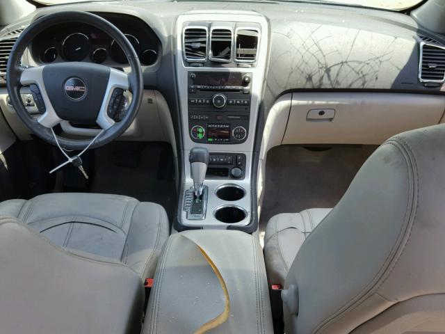 1GKLRMED9AJ242016 - 2010 GMC ACADIA SLT ვერცხლისფერი ფოტო 9