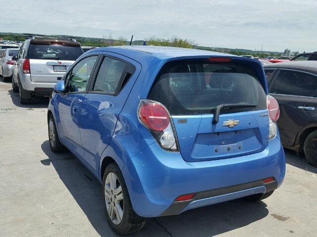 KL8CD6S97EC407716 - 2014 CHEVROLET SPARK 1LT BLUE photo 3