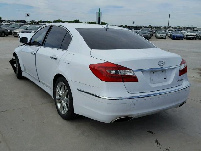 KMHGC4DD4EU261797 - 2014 HYUNDAI GENESIS 3. WHITE photo 3