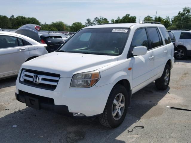 5FNYF28447B019151 - 2007 HONDA PILOT EX WHITE photo 2