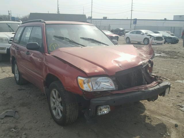 JF1SF656X2G737908 - 2002 SUBARU FORESTER S MAROON photo 1