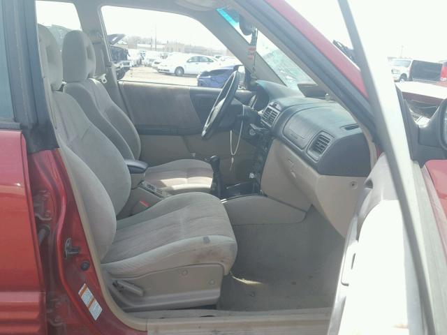 JF1SF656X2G737908 - 2002 SUBARU FORESTER S MAROON photo 5