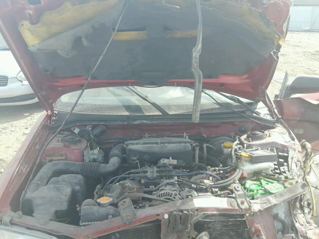 JF1SF656X2G737908 - 2002 SUBARU FORESTER S MAROON photo 7