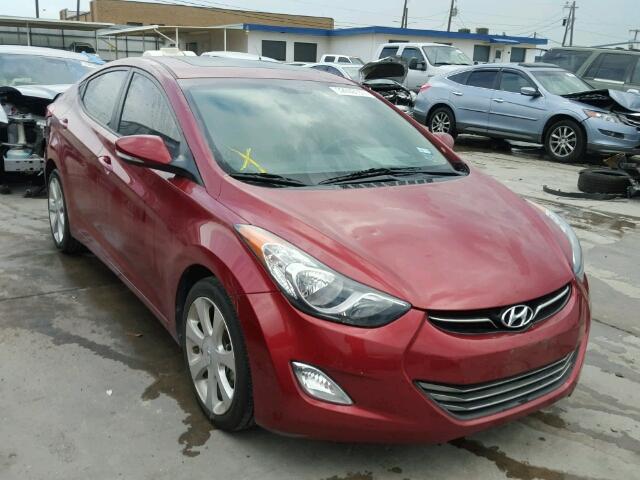 5NPDH4AEXDH343936 - 2013 HYUNDAI ELANTRA GL MAROON photo 1