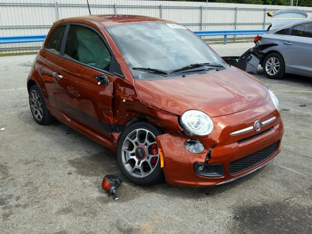 3C3CFFBR3DT580884 - 2013 FIAT 500 SPORT ORANGE photo 1