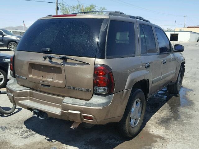 1GNDS13S232148102 - 2003 CHEVROLET TRAILBLAZE BROWN photo 4