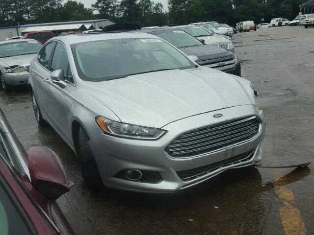 3FA6P0K94ER130328 - 2014 FORD FUSION SILVER photo 1