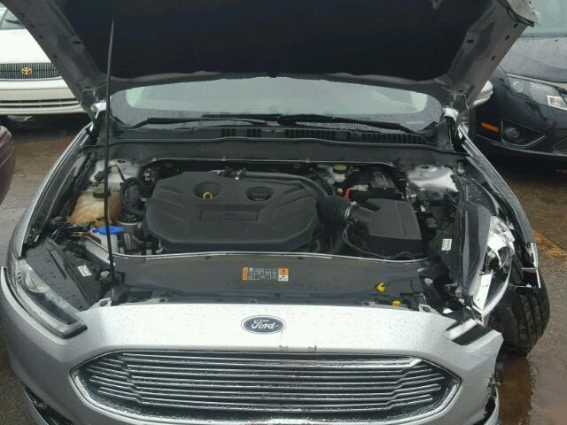 3FA6P0K94ER130328 - 2014 FORD FUSION SILVER photo 7