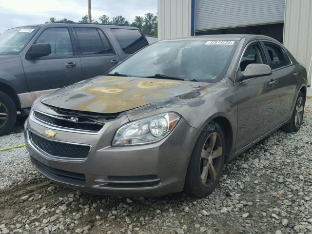 1G1ZC5E18BF228009 - 2011 CHEVROLET MALIBU 1LT ყავისფერი ფოტო 2