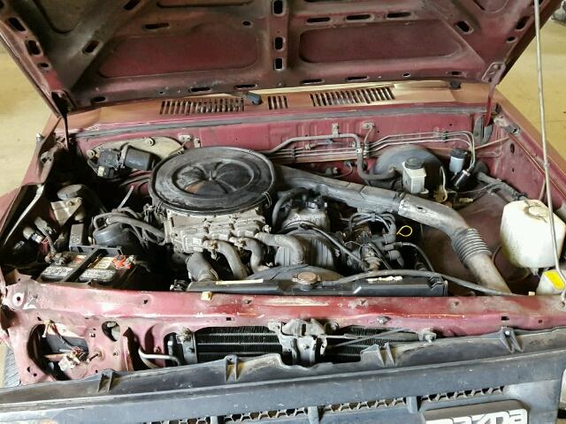 JM2UF1132P0350542 - 1993 MAZDA B2200 SHOR MAROON photo 7