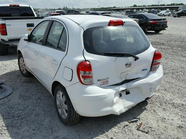 3N1CK3CD3DL240839 - 2013 NISSAN VERSA WHITE photo 3