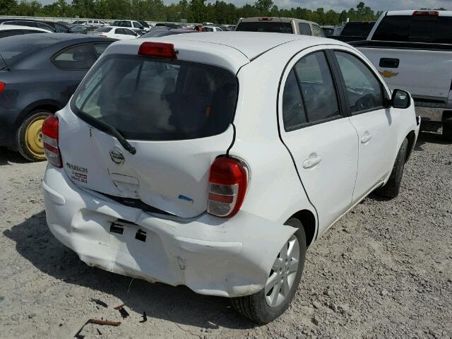 3N1CK3CD3DL240839 - 2013 NISSAN VERSA WHITE photo 4