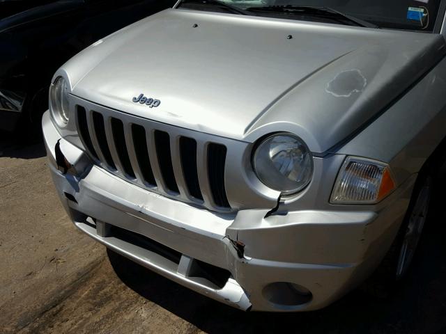 1J4NT4FB7AD575827 - 2010 JEEP COMPASS SP SILVER photo 9