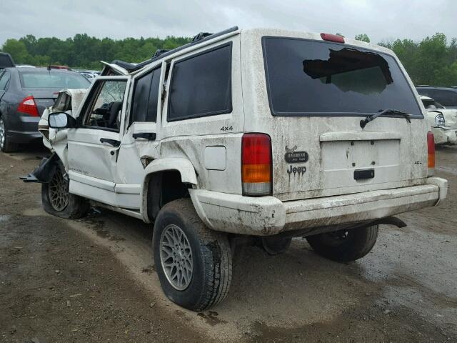 1J4FJ78S8VL589644 - 1997 JEEP CHEROKEE C WHITE photo 3