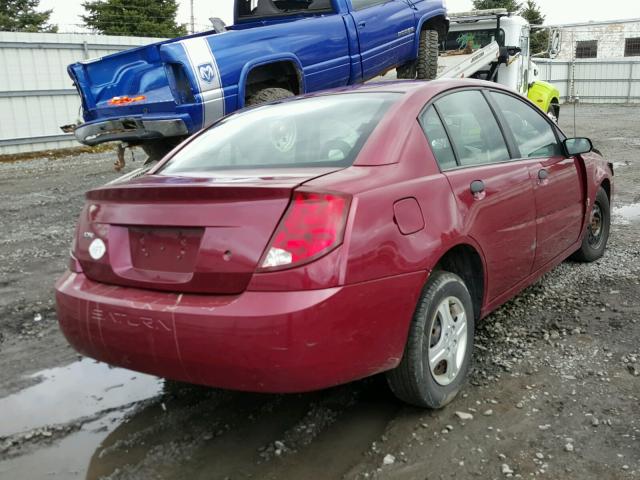 1G8AG52F55Z179101 - 2005 SATURN ION LEVEL BURGUNDY photo 4