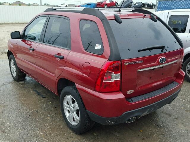 KNDKG3A47A7717706 - 2010 KIA SPORTAGE L RED photo 3