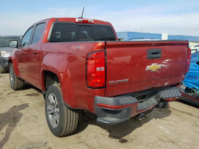 1GCGTCE39G1244275 - 2016 CHEVROLET COLORADO L RED photo 3