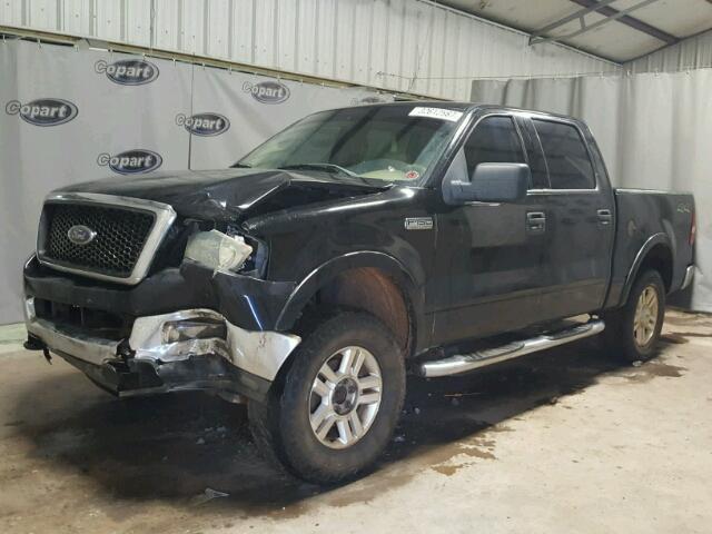 1FTPW145X4KD09025 - 2004 FORD F150 BLACK photo 2