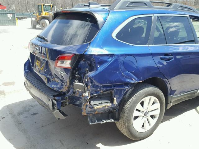 4S4BSAFC5H3284841 - 2017 SUBARU OUTBACK 2. BLUE photo 9